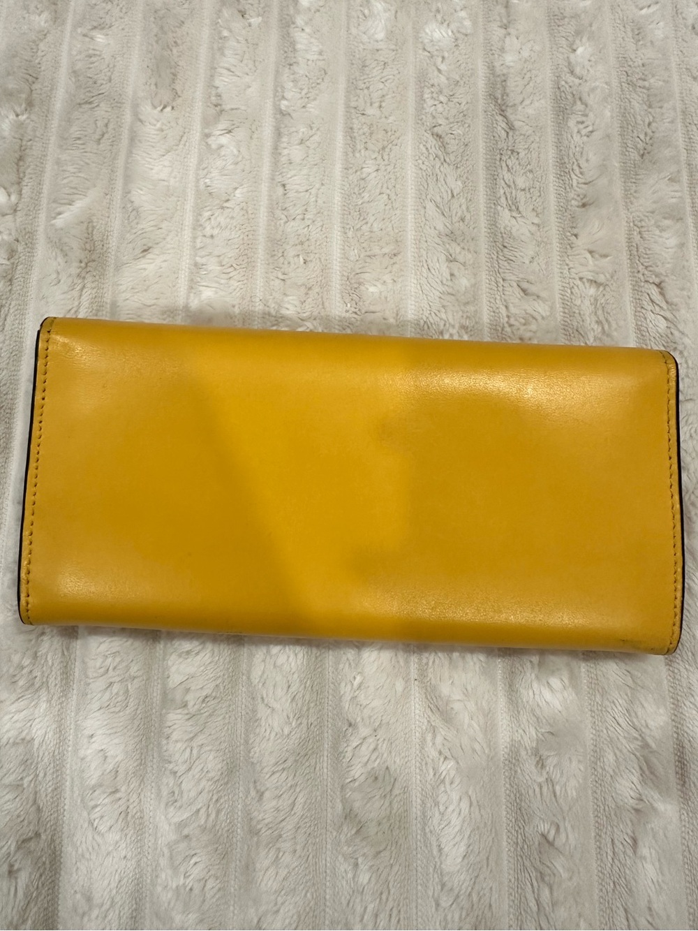 Fendi Roma Yellow Leather Continental Wallet - Picture 11 of 13